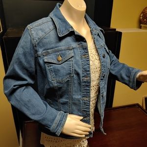 Denim Jacket with Brass details
